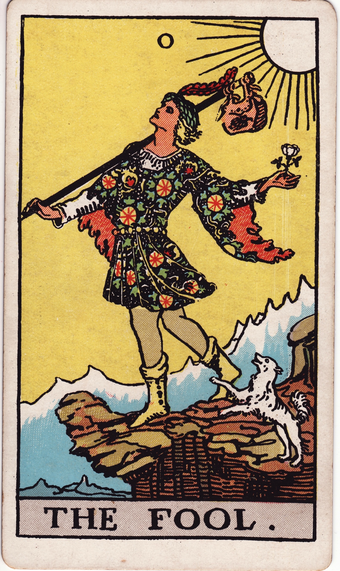 The Fool — original Rider–Waite–Smith artwork by Pamela Colman Smith