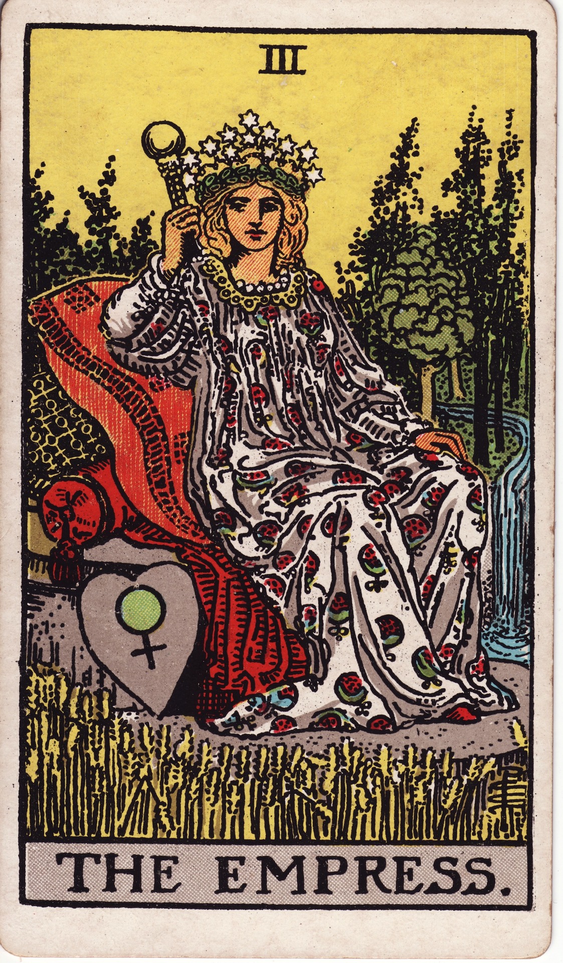 The Empress — original Rider–Waite–Smith artwork by Pamela Colman Smith