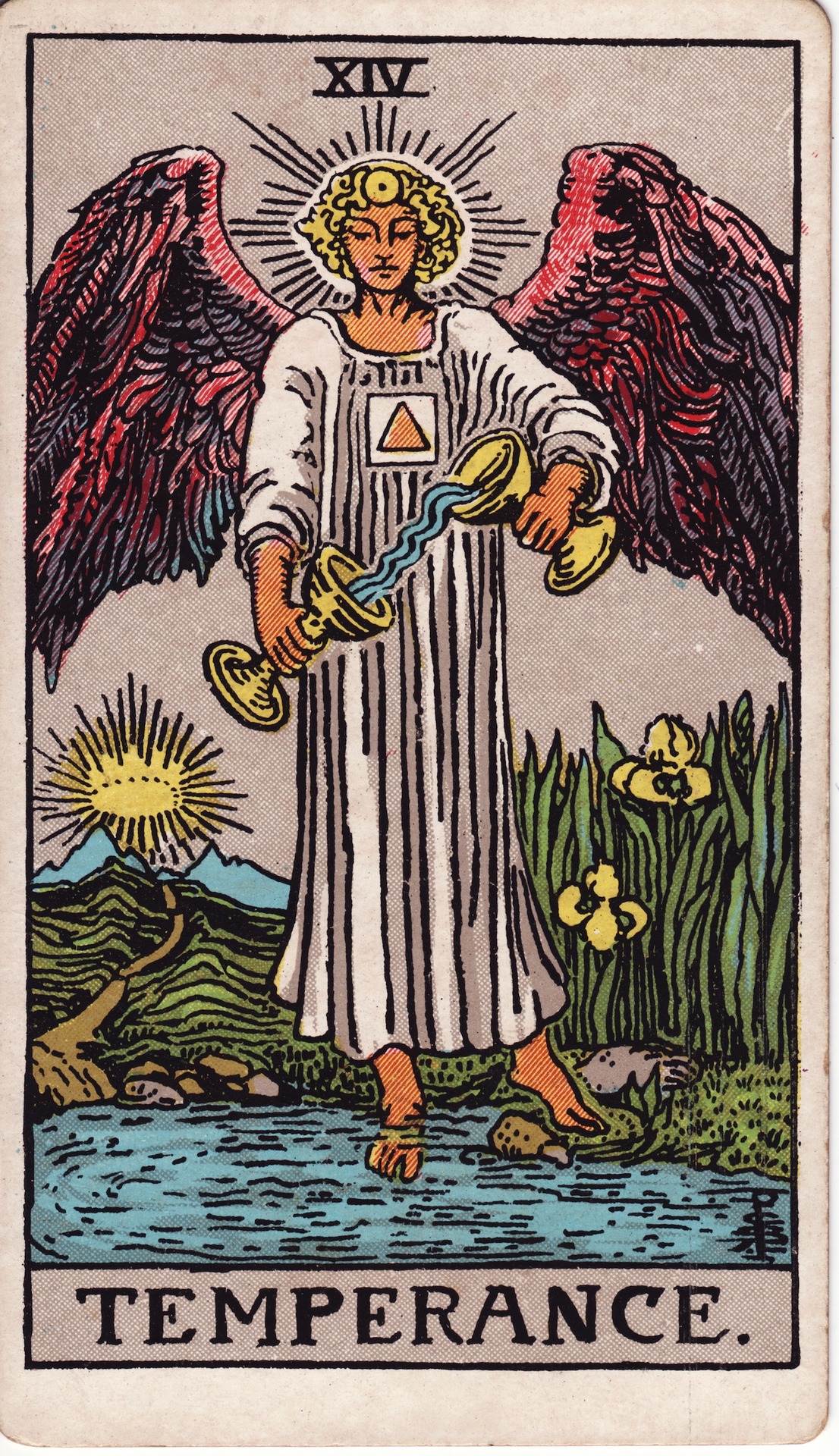 Temperance — original Rider–Waite–Smith artwork by Pamela Colman Smith