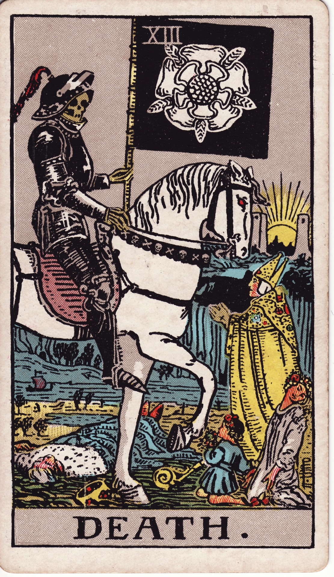 Death — original Rider–Waite–Smith artwork by Pamela Colman Smith