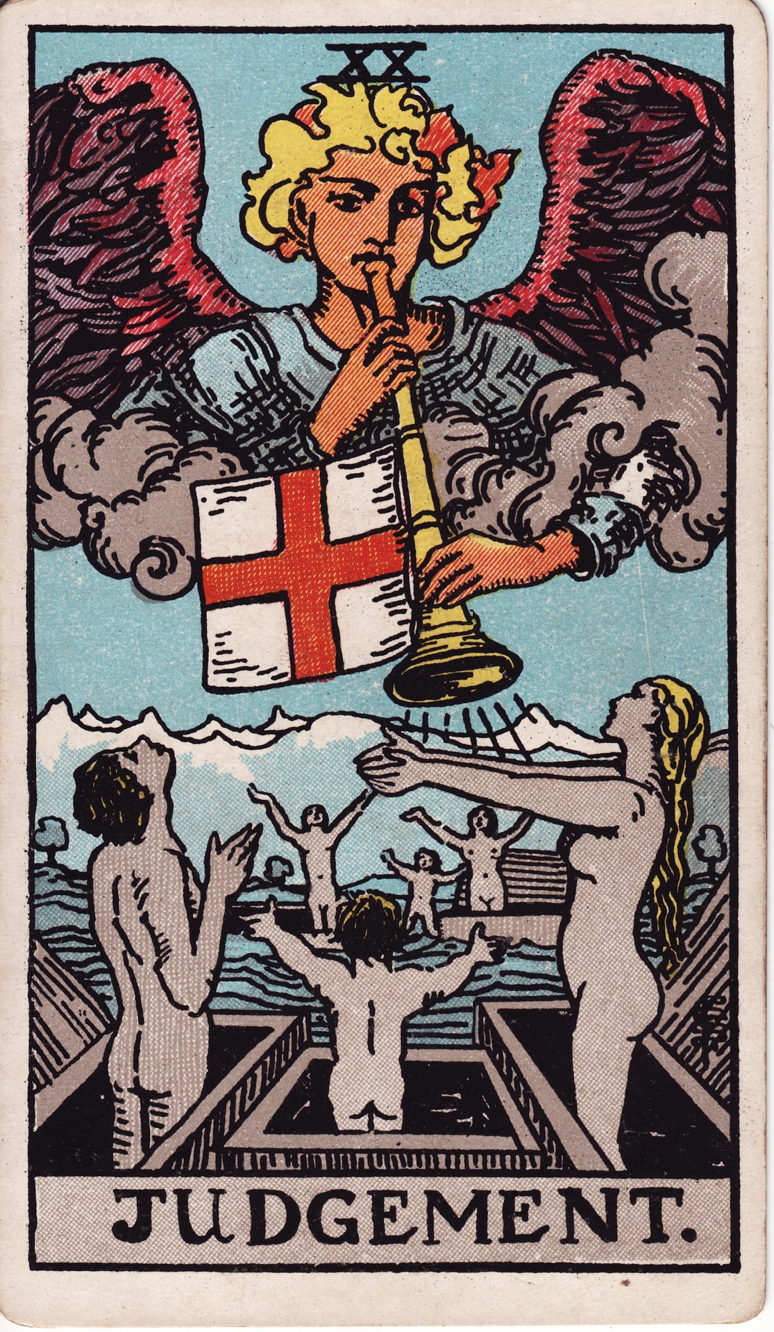 Judgement — original Rider–Waite–Smith artwork by Pamela Colman Smith