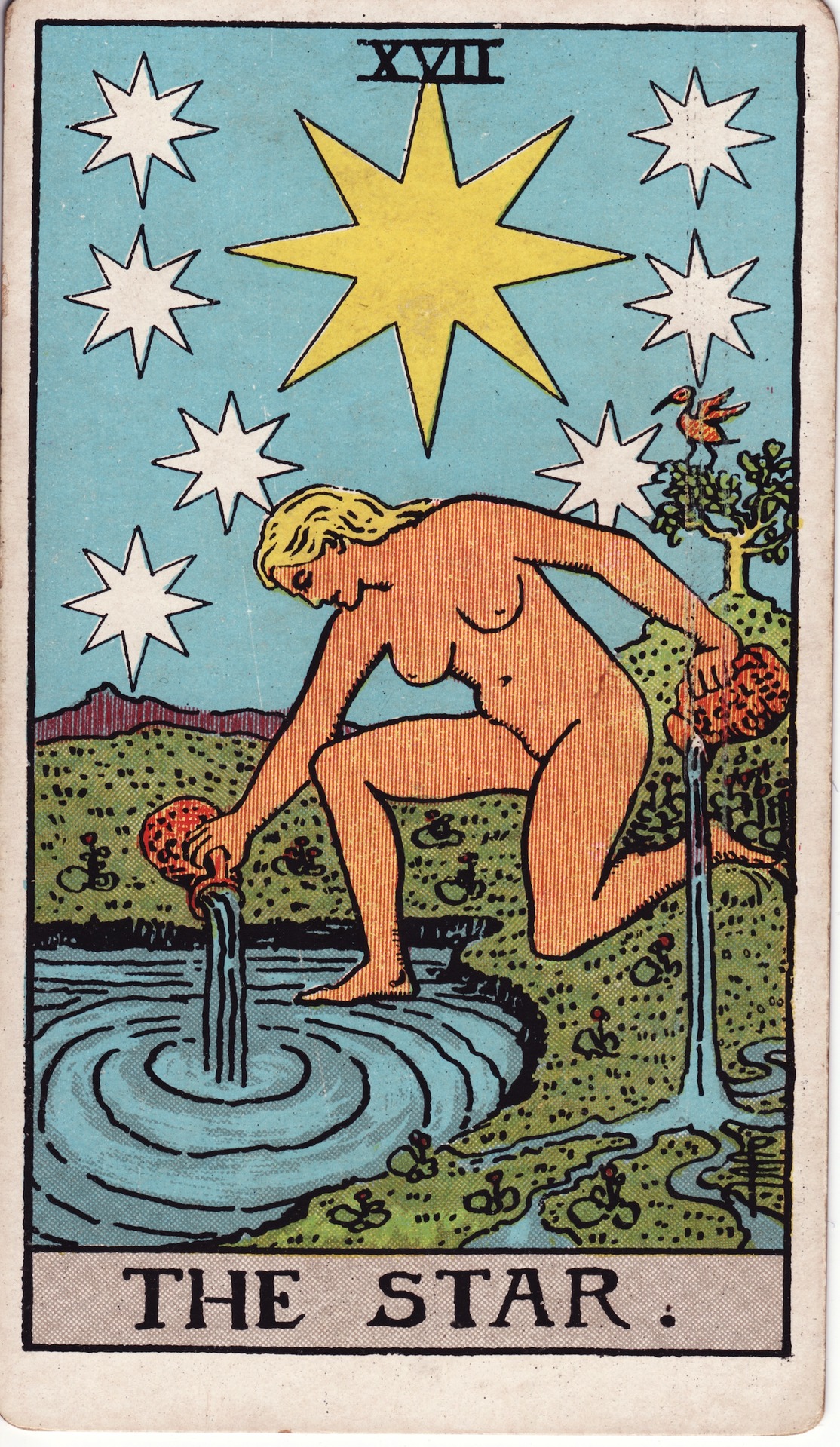 The Star — original Rider–Waite–Smith artwork by Pamela Colman Smith