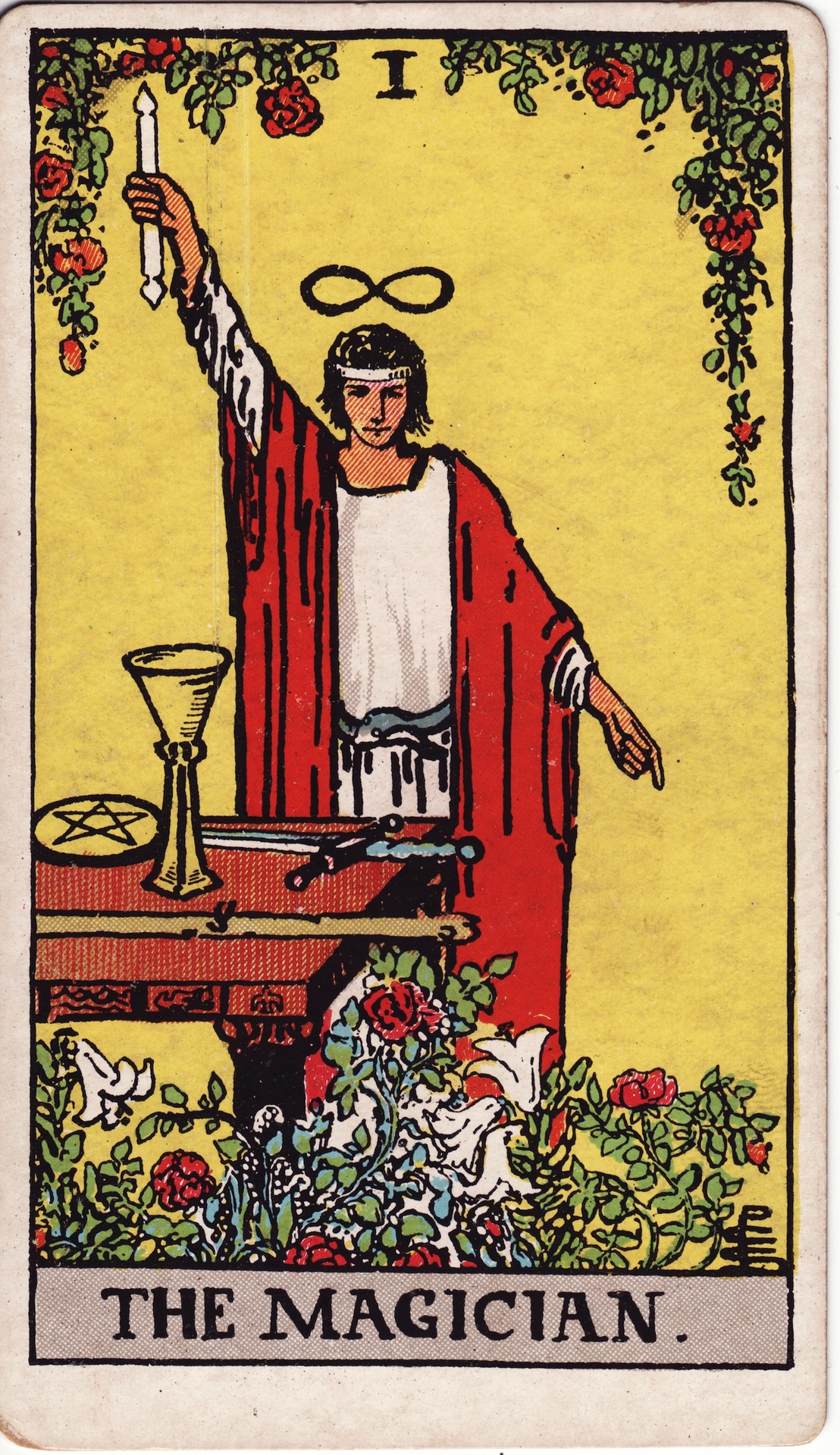 The Magician — original Rider–Waite–Smith artwork by Pamela Colman Smith